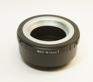 N/B M42 → Nikon1 マウントアダプター ピン押し Nikon1 V3 J3 CX フォーマット M42-N1アジャスタブル