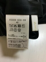 アマカ 黒厚手カットソー生地 ストレッチスカート サイズ40_画像5