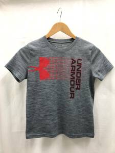 UNDER ARMOUR アンダーアーマー 半袖Tシャツ ヒートギア グレー サイズYMD 140cm 23061201