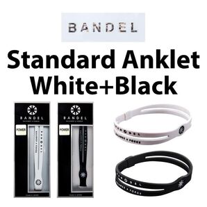 新品 BANDEL 2点セット アンクレット 白/黒 Sサイズ