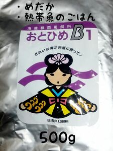 〇めだかのごはん おとひめB1 500g グッピー 熱帯魚　リパック品