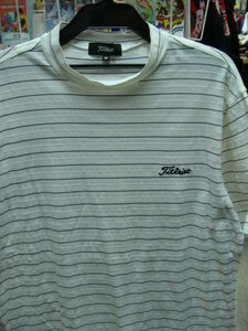 [ use impression a little over .]Titleist Titleist short sleeves T-shirt white border (M)