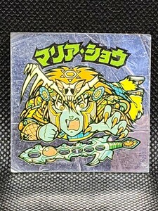 旧ビックリマン　第18 弾・ヘッド　マリアショウ　チョコ版　ロッテ　中古　当時物　シール　キラ　