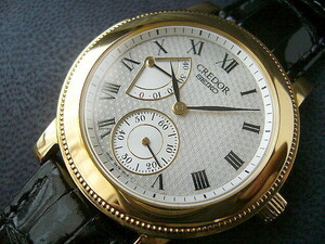 SEIKO*18 pure gold *CREDOR* hand winding *40H power reserve * finest quality beautiful goods!!