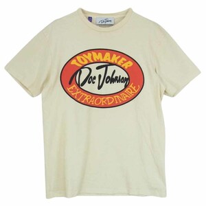 ギャラリーデプト GALLERY DEPT × Doc Johnson 23SS TYMT-1032 TOYMAKER プリント Tシャツ ベージュ系 S【中古】