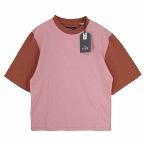 Levi's リーバイス 749100003 MADE&CRAFTED オーバーサイズスリーブ Tシャツ PINK ICING BLOCK PINK ICING/AUTUMN【極上美品】【中古】