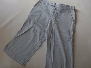 Takeo Kikuchi *TAKEO KIKUCHI* cropped pants * cotton pants * made in Japan * pin * stripe * zipper fly * size 3