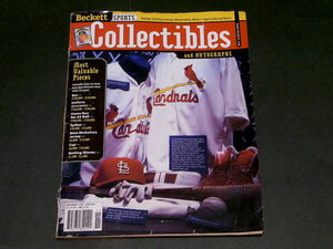 Beckett Sports Collectibles and AUTOGRAPHS NOVEMBER 1998 Issue #91 St. Louis Cardinals ヴィンテージ カード 表紙外れ