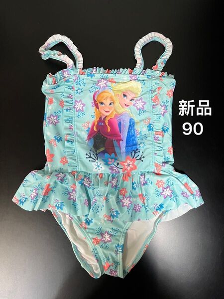 新品 ディズニー アナと雪の女王 ワンピース水着 Disney 水着 90