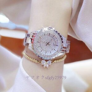 A945I☆新品人気 女性用 腕時計 レディース ダイヤハメる キラキラ輝く ウォッチブレスレット バングル エレガント クォーツ式Bの画像1