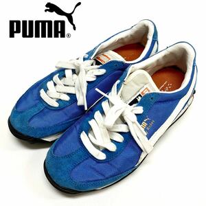 S11 PUMA プーマ スニーカー シューズ 紐靴 運動靴 通気性 レディース ブルー 青 EUR37 23㎝!!