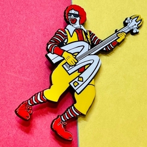 McDonald's マクドナルド ロナルドマクドナルド プラスチック バッジ Ronald Mcdonald ドナルド 雑貨 アメリカ雑貨 アメリカン雑貨 バッチ