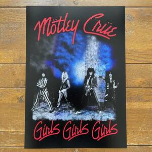 ポスター★モトリー・クルー Motley Crue 「Girls Girls Girls」★LAメタル/グラムメタル/ヘアメタル/ワイルド・サイド