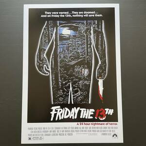 北米版ポスター『13日の金曜日』（FRIDAY THE 13TH）★ジェイソン/スプラッター/ホラー/ホッケーマスク