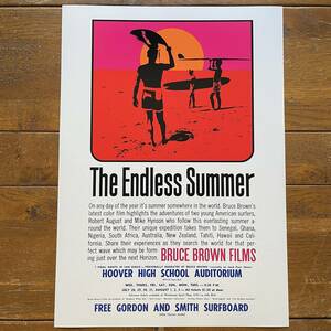 USポスター『エンドレス・サマー』（The Endless Summer）★ブルース・ブラウン/サーフィン/ハワイ/タヒチ/カリフォルニア