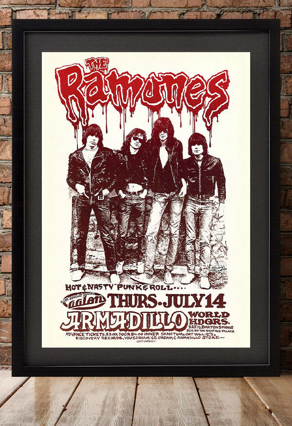 TAZ Ramones 1994 シルクスクリーンポスター TAZ Ramones 1994 シルクスクリーンポスター