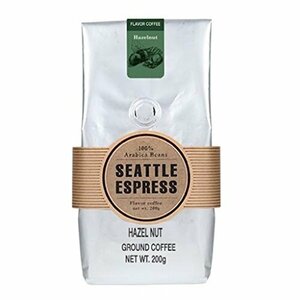 フレーバーコーヒー ヘーゼルナッツ(粉)200g シアトルエスプレス Seattle Espress Flavor Coffee Hazel N