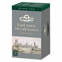 AHMAD TEA ( アーマッドティー ) デカフェ アールグレイ ティーバッグ 20袋 [ カフェインレス タイプ 個包装 ]_画像1