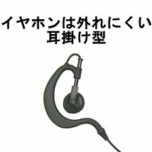 アイコム/アルインコ/スタンダード/YAESU 1ピンねじ込みプラグ用耳かけ式イヤホンマイク PL-EM02Y_画像4