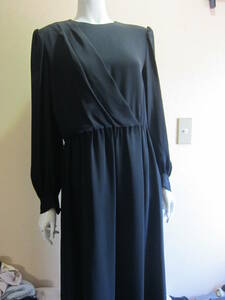 SOIR BENIR Tokyo sowa-ru11 number One-piece black formal mourning dress lady's me15983