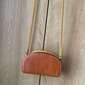 栃木レザーポシェット ハンドメイド