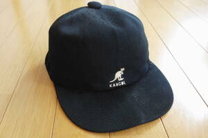 90's Vintage England made Kangol felt Logo black BB cap 