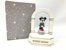 SANKYO 三協 DISNEY CHARACTERS ミニーマウス 陶器 オルゴール ミッキーマウスマーチ Disney ディズニー B6-04_画像1