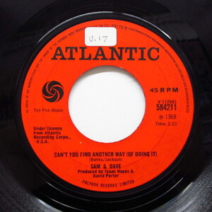 SAM & DAVE-Can't You Find Another Way (UK Orig.Big Hole Cent