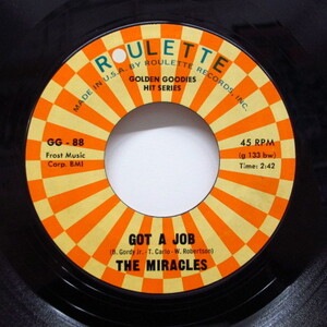 MIRACLES (SMOKEY ROBINSON & THE)-Got A Job / I Cry (70's Rei