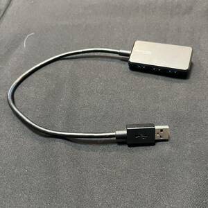 【中古送料込】『USB3.0HUB(ハブ)拡張4ポート(USB3.0) ケーブル長さ約0.3m』(動作確認済み)◆S102