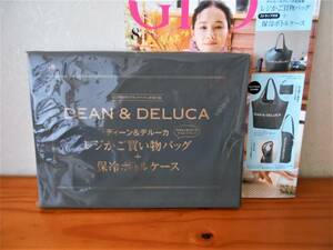 ★未使用★GLOW グロー 8月号 　DEAN ＆ DELUCA ディーン＆デルーカ 　レジかご買物バッグ・ストラップ付き保冷ボトルケース　☆付録のみ