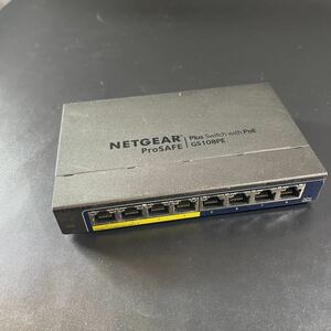 [25_KN1]NETGEAR GS108PE 8PORT POE-4PORT Gigabit Switch HUB body only power supply adaptor less ^A2_2