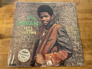 AL GREEN LET'S STAY TOGETHER LP US ORIGINAL PRESS!! RARE PROMO COPY!! SOUL CLASSICS!! 希少プロモコピー！