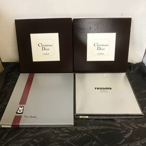 未使用品 長期保管品 ハンカチ 4セット Christian Dior renoma pierre cardin