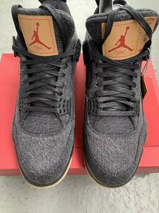 Nike × Levi's Air Jordan 4 Black Denim JP28.5 US10.5 エアジョーダン 4 デニム 黒