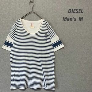 DIESEL 薄手 ボーダー半袖Tシャツ　ディーゼル ボーダーカットソー