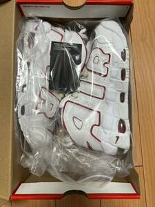 NIKE AIR MORE UPTEMPO 96 WHITE／VARSITY RED-WHITE ２３センチ921948-102 ナイキ エア モアアップテンポ 96 モアテン 白 赤 美品