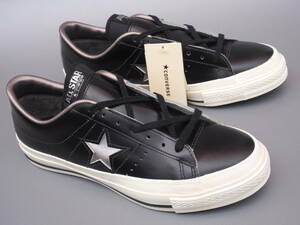 デッド!! US 9 / 27,5cm 新品!! 希少カラー!! 日本製 converse ONE STAR J 黒ｘ銀 ワンスター made in japan 