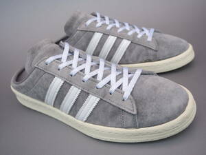 レア!! US 8 1/2 / 26,5cm 美品 20年製 限定 adidas CAMPUS 80s MULE グレー サンダル clog キャンパス