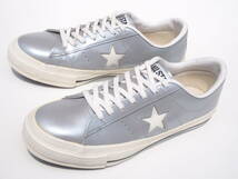 美品!! US 7 / 25,5cm 90s 日本製 限定 converse x takeo kikuchi ワンスター 銀 MADE IN JAPAN ONE STAR_画像2