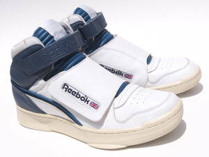 美品 US 10・28cm Reebok ALIEN STOMPER MID リーボック エイリアンスタンパー ミッド 白 紺