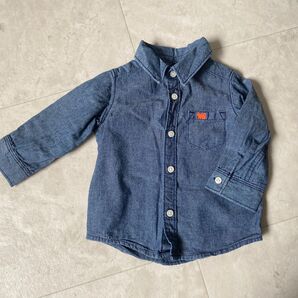 ベビーデニムシャツ 6ヶ月ベビー