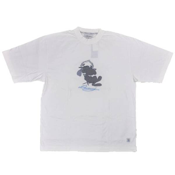 Davoucci ダボーチ ドッグキャラロゴ 半袖 Tシャツ（ホワイト）XL [並行輸入品]