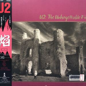 U2 THE UNFORGETTABLE FIRE 焔ーほのおー 帯付LP レコード 5点以上落札で送料無料K