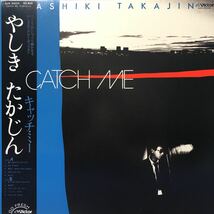 やしきたかじん キャッチ・ミー CATCH ME 帯付LP レコード 5点以上落札で送料無料K_画像1