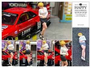 1:64　美女先生　女教師　フィギュア　トミカサイズ　ジオラマ　MINI GT LBWK 日本未発売マテル ミニカー MATTEL 