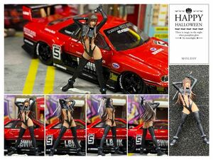 1:64　ガンツ GANTZ レイカ 似 　美尻　フィギュア　トミカサイズ　ジオラマ　MINI GT LBWK 日本未発売マテル ミニカー カーズ MATTEL 