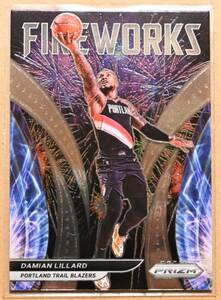 DAMIAN LILLARD (デイミアン・リラード) 2021-22 PRIZM FIREWORKS トレーディングカード 11 【NBA ブレイザーズ Trail Blazers】