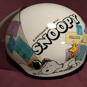 アークス(axs) SNH-70 SNOOPY(スヌーピー) ハーフヘルメット シールド付 コミックII