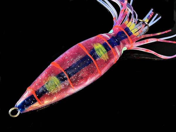 超重量!本物の実力!【リアルケイムラ烏賊 ベイト約600グラムg 全長24cm】ビッグベイト深海釣りドテラ流しクエ ブリ マグロ釣り仕掛け